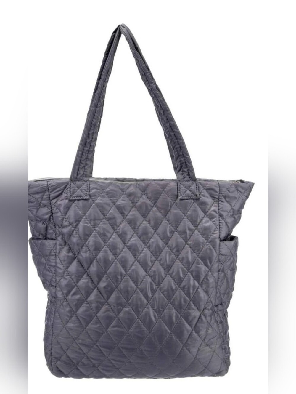 Roberto Coin quilted nylon tote bag grey